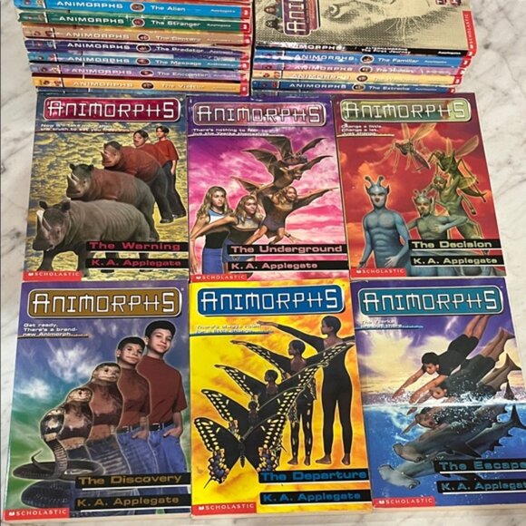 1990s Animorphs Book Series Collection Complete 1-20 + Extras Teen Chapter Paper - Picture 5 of 11
